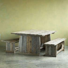 sundance barnwood picnic table & benches 8