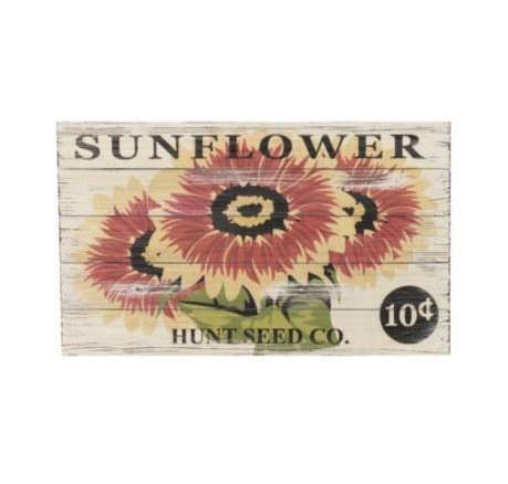 antiqued sunflower plaque 8
