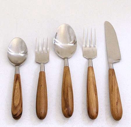 teak cutlery set 8