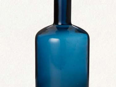 terrain blue glass vase  