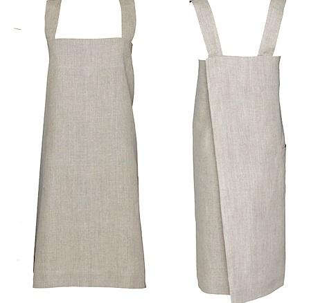 cross back linen apron 8