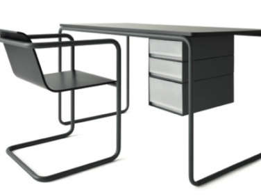 thonet desk with chair muji 3  