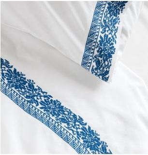 cross stitched bedlinen 8