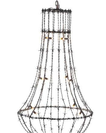 barbed wire chandelier 8