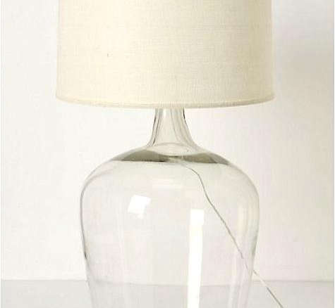 Glass Jug Table Lamp, Clear Glass Table Lamp Base