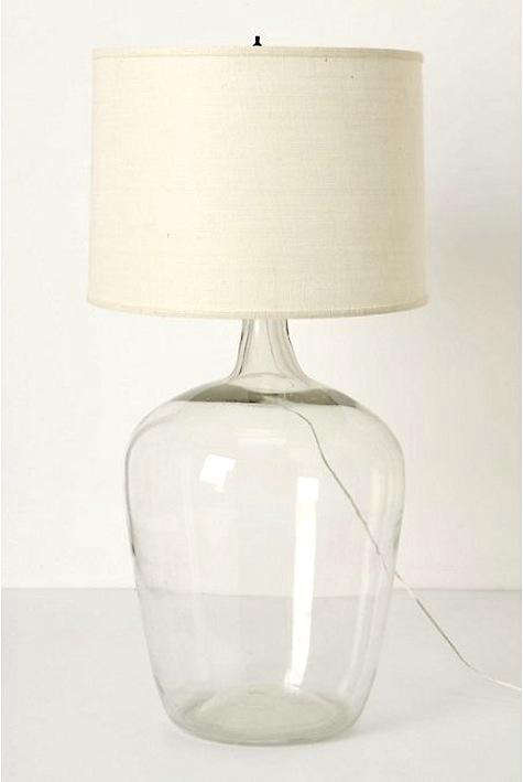 10 Easy Pieces Glass Table Lamps, 10 Inch High Table Lamp