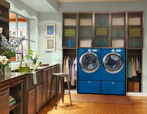 blue washer dryer electrolux
