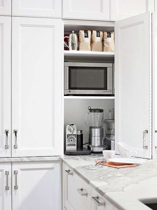 13 Strategies for Hiding the Microwave: Remodelista
