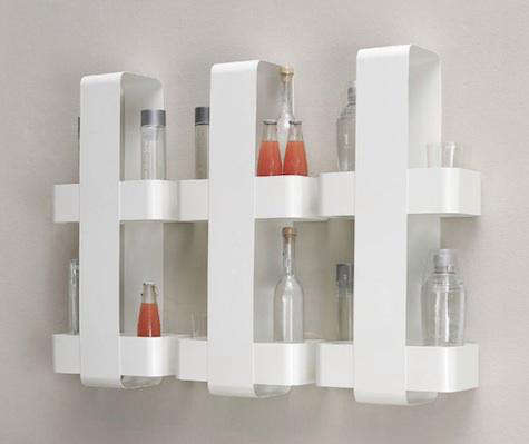 silo bottle shelf trio