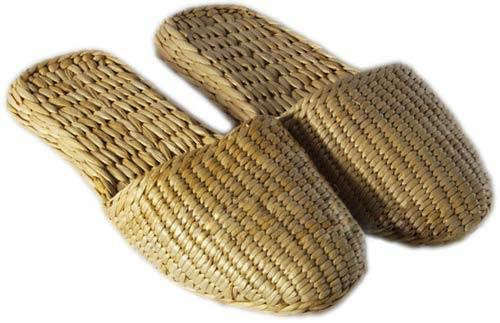 woven straw slippers 8