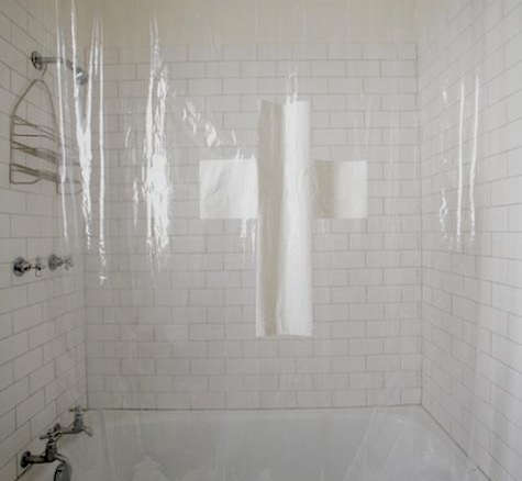 white cross shower curtain 1  