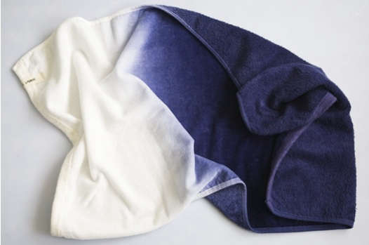 dip dye towel indigo 15