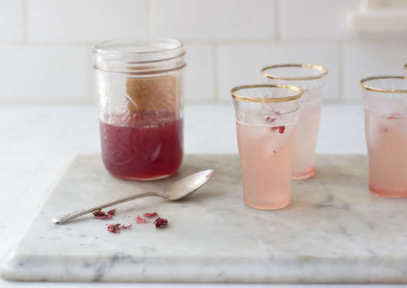 rhubarb rosewater syrup recipe 2  