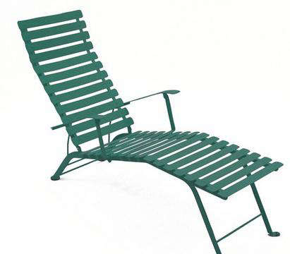 fermob green chaise 1