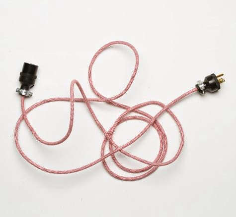 best made cloth extension cord red  