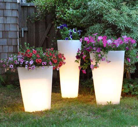 lighted planter design story