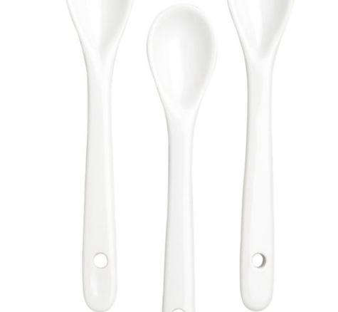 porcelain spoons cb2  