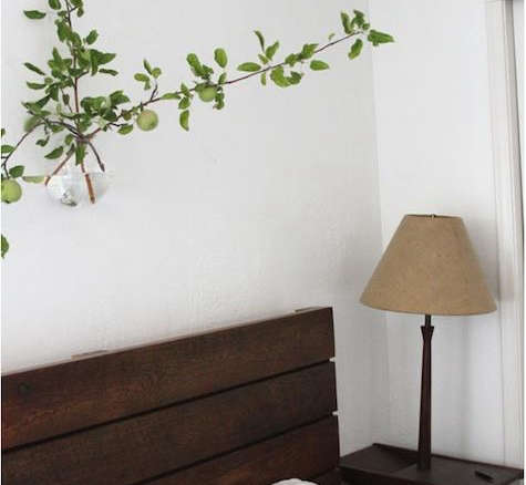 bedroom with wall branch  