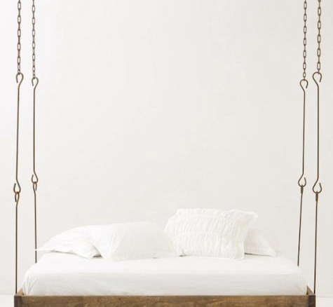barnwood hanging bed  