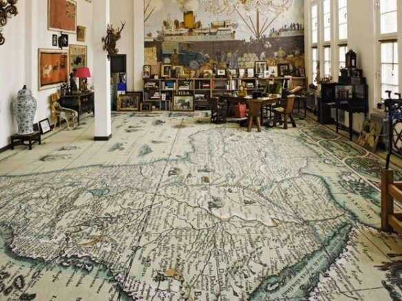 700 world map rug  