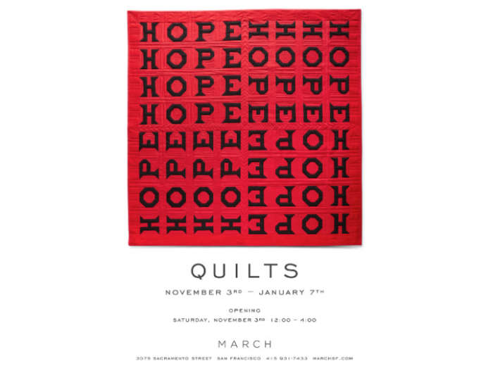 700 march quilts show red