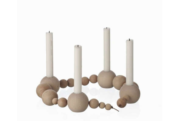 700 ferm living candle holder wooden  