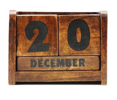 Holiday Gift Wood Block Perpetual, How To Make A Perpetual Wooden Block Calendar