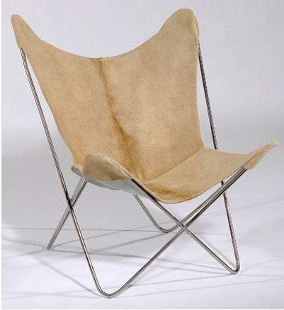 cowhide butterfly chair  