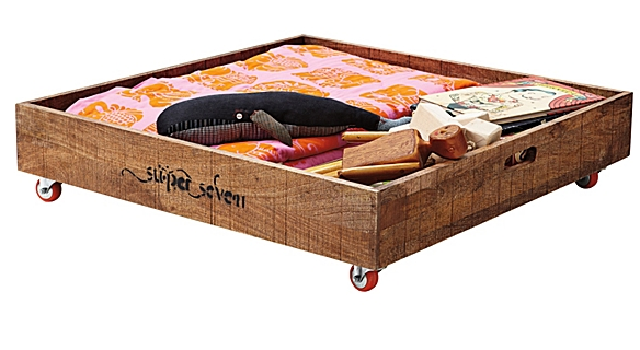 Under Bed Rolling Storage Crate, Wooden Under Bed Storage Boxes With Wheels And