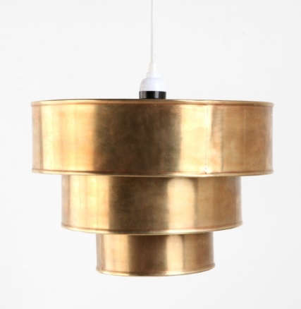 brass tiered pendant shade 8