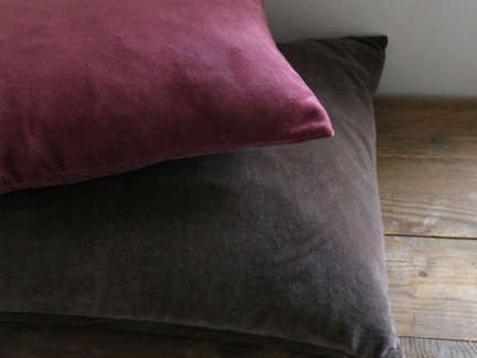 hand dyed velvet cushions 8