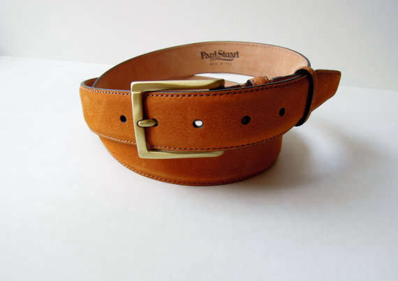 Vintage Paul Stuart Leather Belt portrait 3