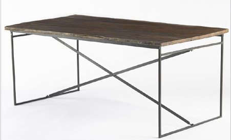 railroad tie dining table 8