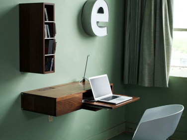 walnut wall mounted desk a r  