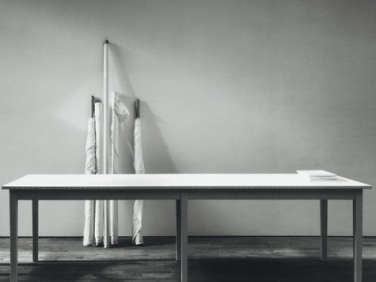 white canvas large table  
