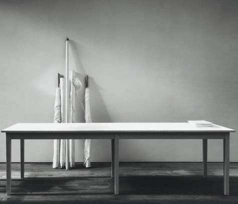 white canvas large table