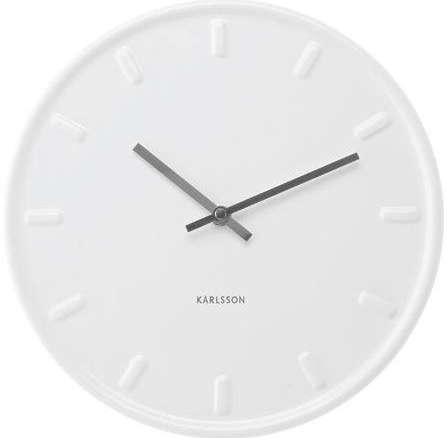 white ceramic clock  