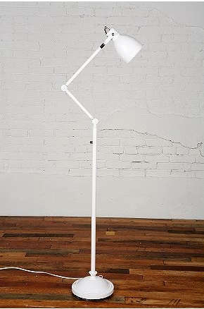 Adjustable Enamel Floor Lamp, Urban Outfitters Anna Floor Lamp