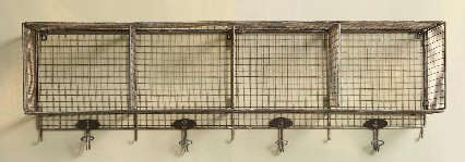 wire wall storage with hooks 8