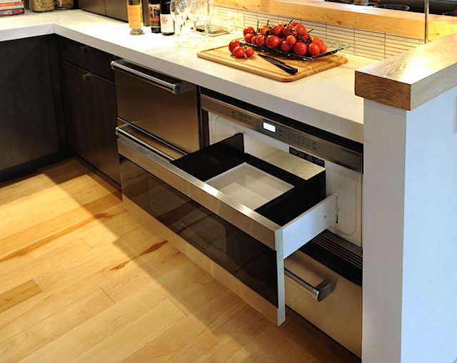Wolf Stainless Steel Microwave Oven Drawer: Remodelista
