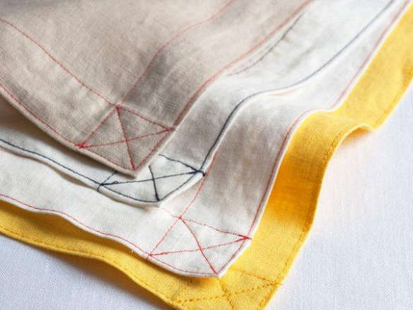 vintage washed linen napkin 8