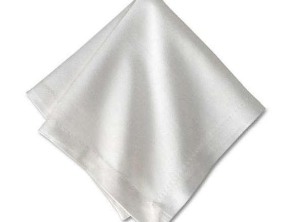 white classic linen napkins 8