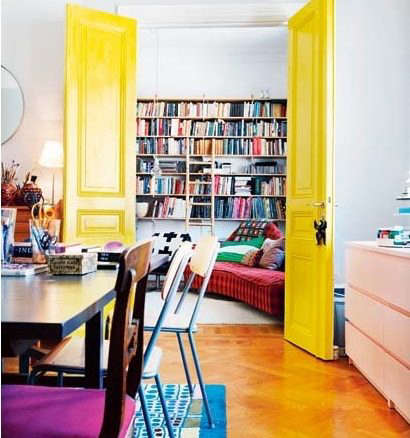 yellow interior door elle norway  