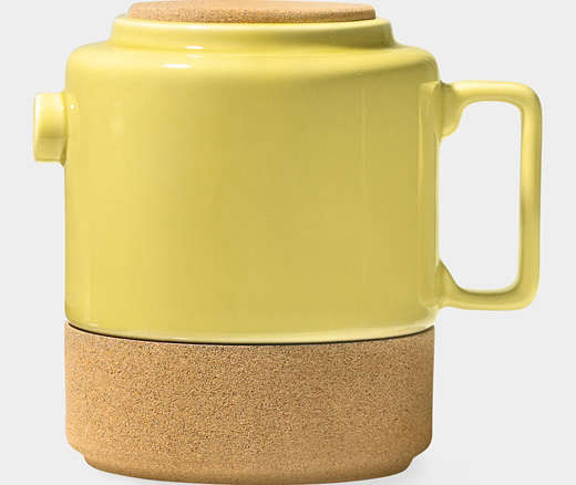 yellow tea pot  