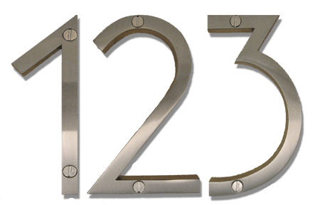 Typographically Astute Door Numbers from London portrait 9