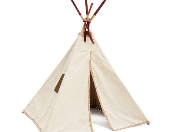 teepee tent with red trim gardenista  