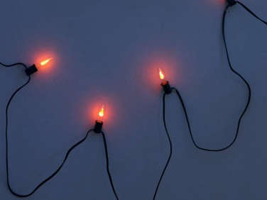 700 flickering flame string lights  
