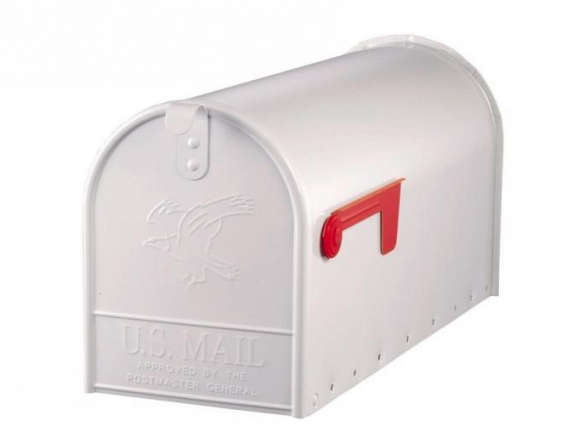 700 solar group white rural mailbox  