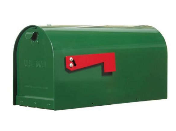 700 tital steel mailbox green  