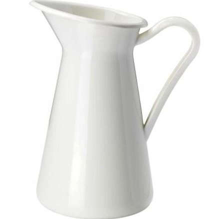 ikea white enamel pitcher  